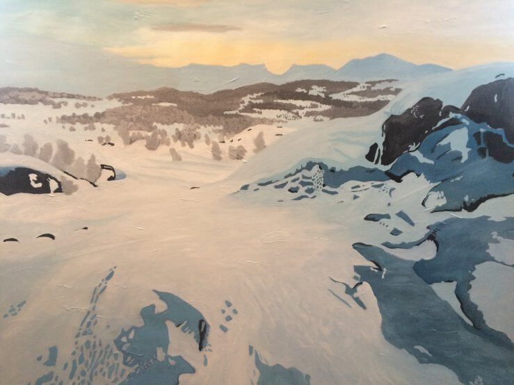 Charotta Rosengren målningar från abiskodalen
